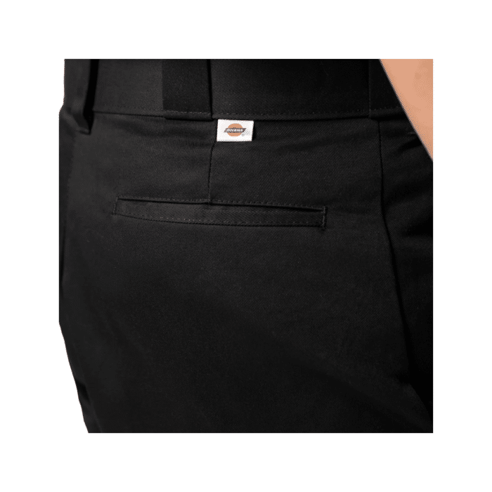 94 1A | The Dickies Trouser 847 Twill Work Pants in Black are rugged, comfortable work pants made from a durable twill blend, featuring a relaxed fit, wrinkle resistance, and multiple pockets for practical, everyday use.