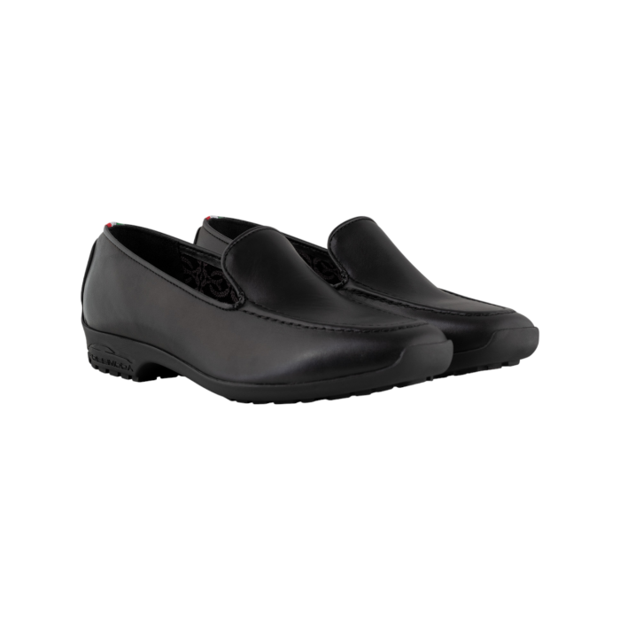 137 82A | The Rossimoda Slip On Leather in Black combines luxurious suede with a sleek, effortless design for ultimate comfort and style. Perfect for any occasion, these slip-ons offer a sophisticated touch to both casual and formal outfits.