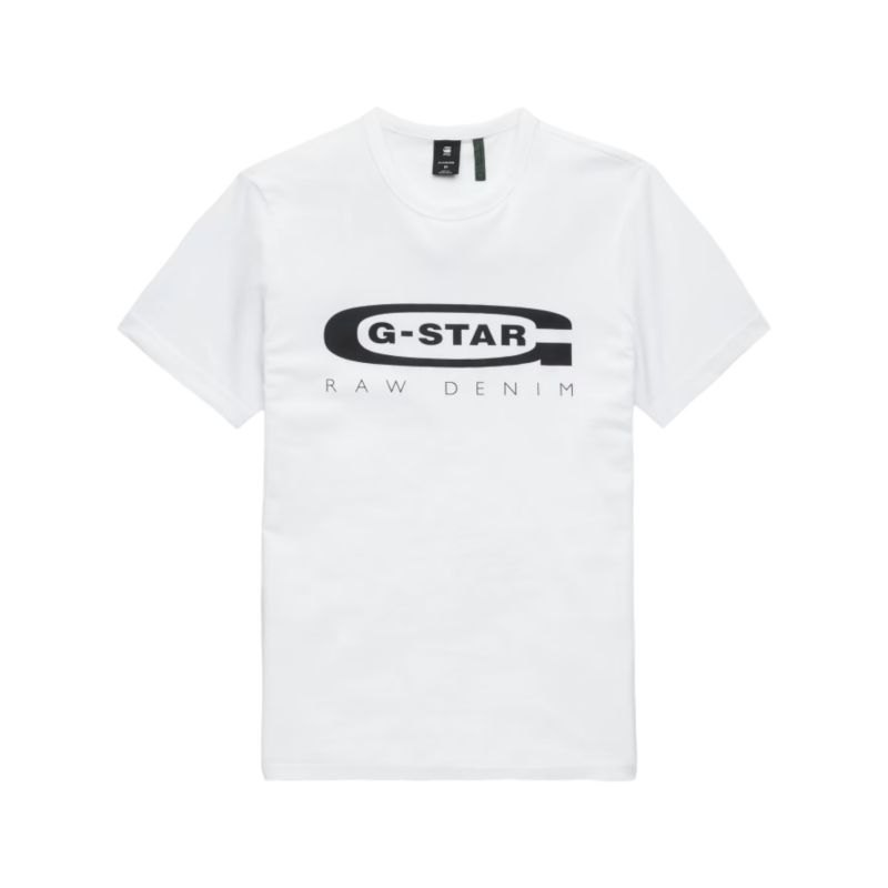 G Star Crew Graphic 4 Slim R T S/S White