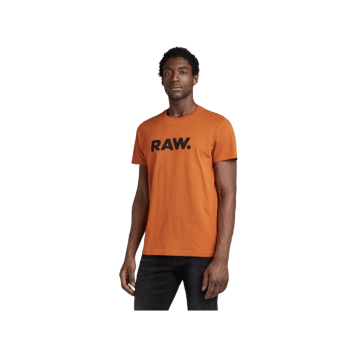 807 52A | The G Star Crew Holorn R T S/S in Orange Colour combines a classic crew neck design with a rich navy hue for a versatile and timeless look. Made from high-quality materials, this short-sleeve T-shirt offers exceptional comfort and durability, ideal for both casual and smart-casual outfits.