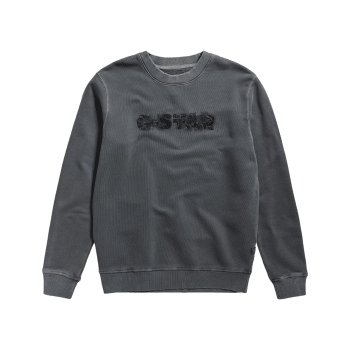 G Star Distressed Logo R Sweater