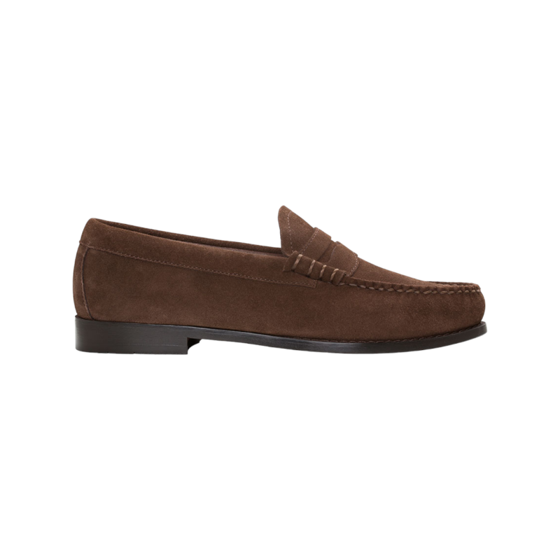 Bass Weejuns Larson Suede Dark Brown