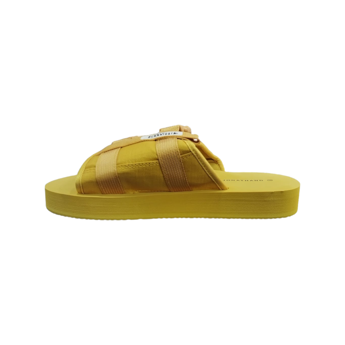 57 19A | The Jonathan D Jack Sandals in Corn Yellow colour offer a sophisticated blend of style and comfort. Crafted from premium materials with a cushioned footbed and durable rubber outsole, these sandals ensure lasting wear and exceptional support for any casual or semi-formal occasion.