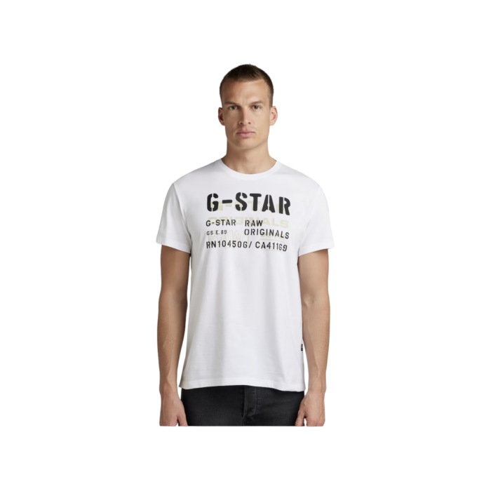 807 59A | The G Star Crew Stencil Originals R T in White Colour is a stylish and versatile addition to any wardrobe. Crafted from premium materials, this shirt features a sleek stencil logo design that adds a contemporary edge, perfect for both casual outings and more polished occasions.