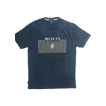 Polo Crew Logo Block Printed T-Shirt Navy