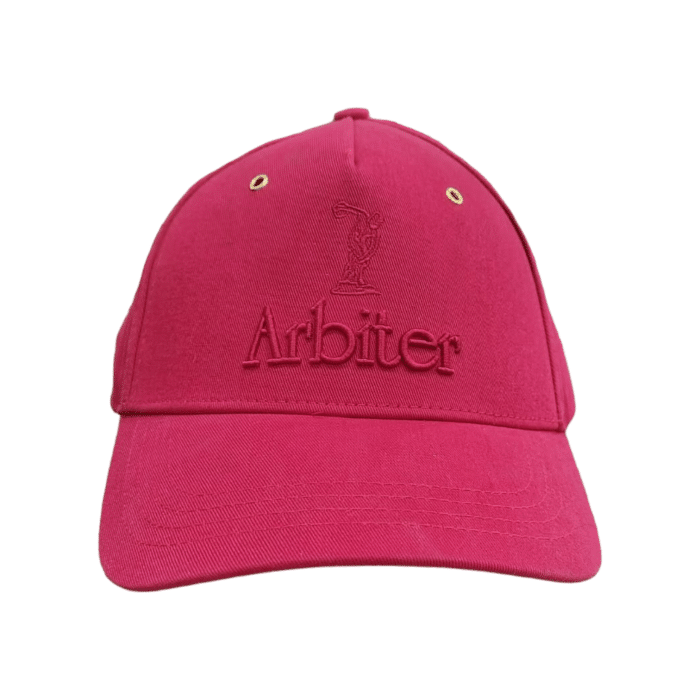 652 10A | The Arbiter Sports Peak Cap in Arbiter Cap Logo Core Red offers a perfect blend of style and functionality, featuring durable, breathable fabric and an adjustable fit for all-day comfort. Its sleek color and structured design make it a versatile accessory, ideal for both athletic and casual wear.