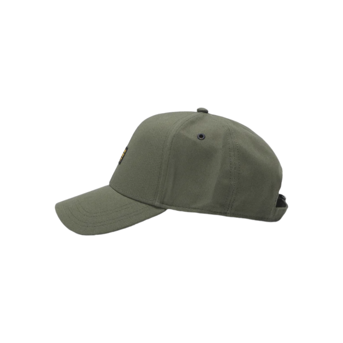 860 4A | The G Star Originals Baseball Cap in Shadow Olive combines rugged style with everyday functionality, making it a versatile accessory for any wardrobe. Crafted from durable materials and featuring the signature G Star logo, this cap offers a sleek, understated look while providing a comfortable fit and lasting wear.