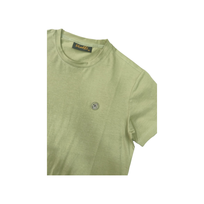 938 43B | The Vialli T-Shirt Identif in Green combines sleek design with premium comfort, making it a versatile piece for any wardrobe. Crafted from soft, durable fabric, this shirt ensures a flattering fit and pairs effortlessly with any outfit for a stylish, modern look.