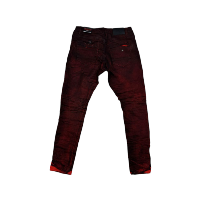 204 67A | The Cutty Jeans Asher in Ruby Red deliver a bold, contemporary look with their vibrant color and slim-fit design. Crafted from durable denim, these jeans offer both style and comfort, making them a versatile choice for casual wear or a night out.