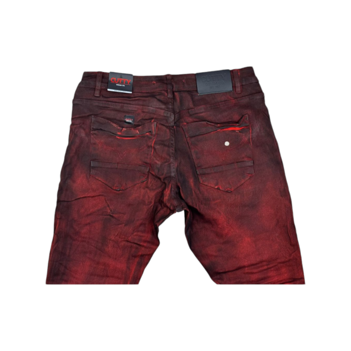 204 67D | The Cutty Jeans Asher in Ruby Red deliver a bold, contemporary look with their vibrant color and slim-fit design. Crafted from durable denim, these jeans offer both style and comfort, making them a versatile choice for casual wear or a night out.