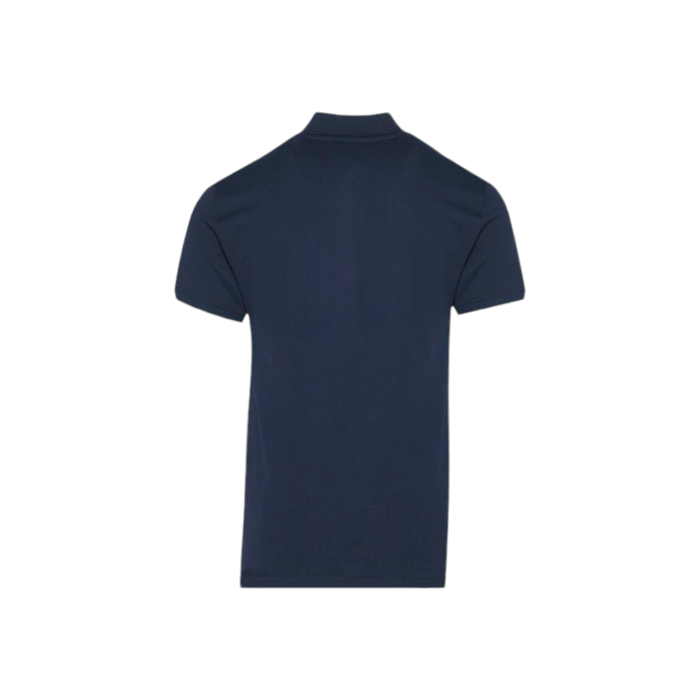 302 5A | The Polo Golfer Stretch Pique in Navy S/S combines classic design with a modern slim fit, making it a versatile addition to any wardrobe. Crafted from high-quality materials, this polo ensures both comfort and style for any occasion.