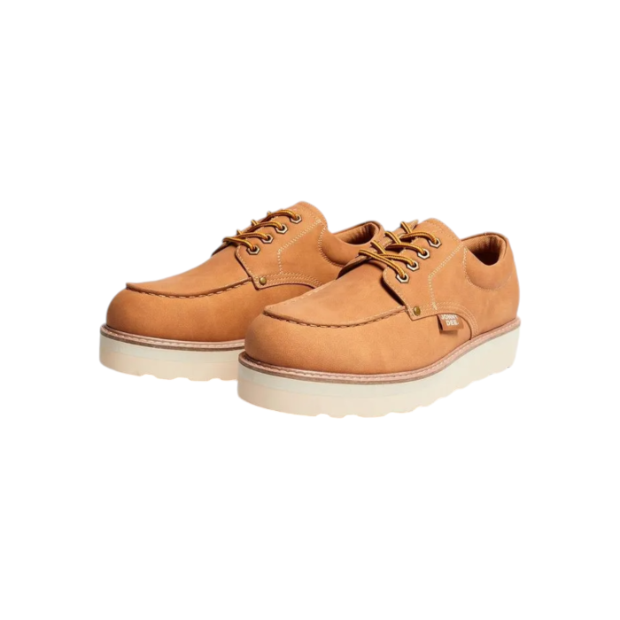 55 94B | The Jonathan D Landon Lace Up Sneaker PU Leather in Camel Brown color effortlessly combine sophistication and modern style, making them a versatile addition to any wardrobe. Crafted from high-quality PU Leather with a sleek detail, these shoes offer a polished look that's perfect for both formal occasions and smart-casual outfits.