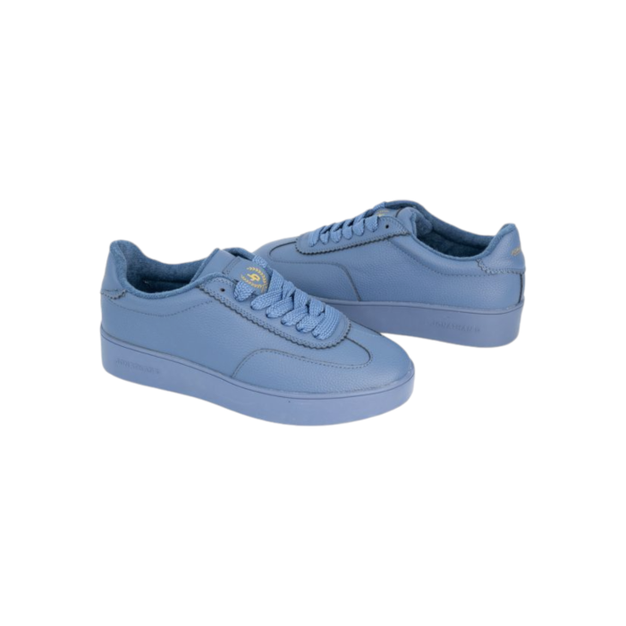 55 98A | The Jonathan D Cort Lace Up Sneaker PU Leather in Petrol Blue color effortlessly combine sophistication and modern style, making them a versatile addition to any wardrobe. Crafted from high-quality PU Leather with a sleek detail, these shoes offer a polished look that's perfect for both formal occasions and smart-casual outfits.