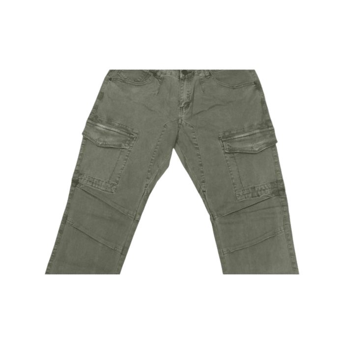 695 14A | The Cutty Jeans Rain in Fatigue Green deliver a bold, contemporary look with their vibrant color and slim-fit design. Crafted from durable denim, these jeans offer both style and comfort, making them a versatile choice for casual wear or a night out.