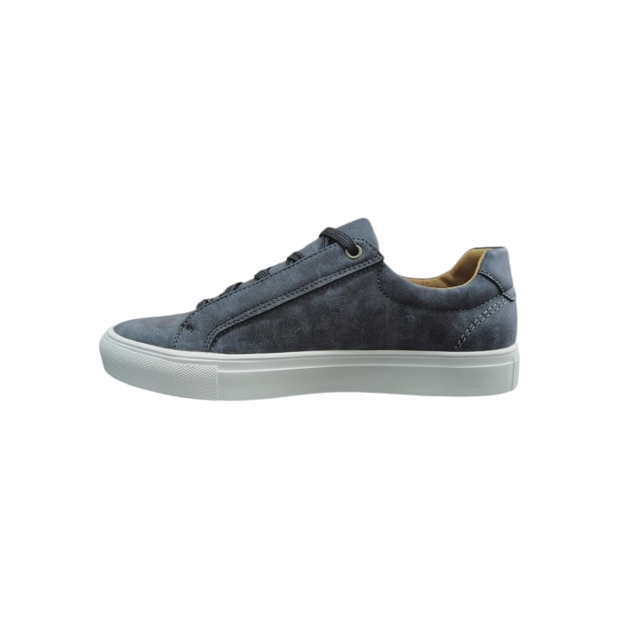 970 26A | Step into effortless style with the Gino Paoli Ben Sneaker in Denim Blue, crafted from durable synthetic material. These sneakers offer a sleek, contemporary design perfect for everyday wear, combining comfort and versatility to elevate your casual look.