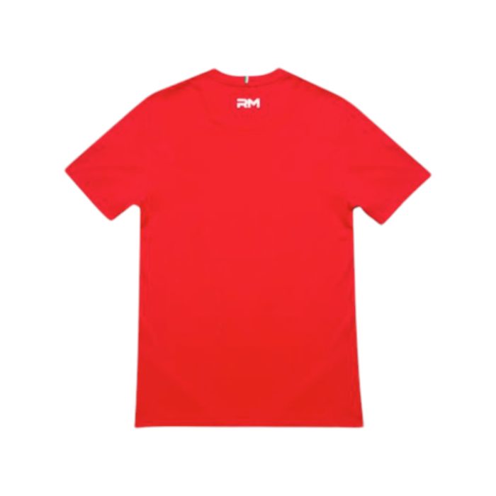 11 61 B | The <strong>Rossimoda Crew Tee Rosso Vintage</strong> in striking vintage red is a vibrant addition to your wardrobe, combining bold color with a classic design that never goes out of style. Crafted from a premium blend of soft, breathable fabric, this tee ensures all-day comfort while maintaining its shape and color wash after wash. Its versatile silhouette features a timeless crew neckline and short sleeves, allowing for effortless styling with everything from casual jeans and sneakers to tailored trousers and blazers, making it perfect for any occasion.