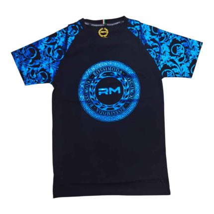 Rossimoda T-shirt Sky Bloom Black/Turquoise