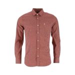 Polo Shirts L/S Customs Geometric Print Red