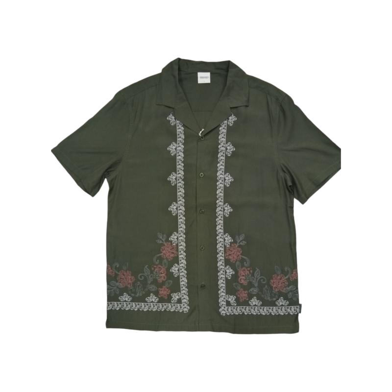 Jonathan D Shirt GIU Embroidered Olive