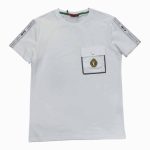 Enrico Coveri T-shirt Button Pocket Logo White