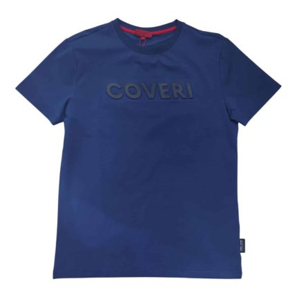 Enrico Coveri T-Shirt with 3D Stand Out Logo in Dark Blue