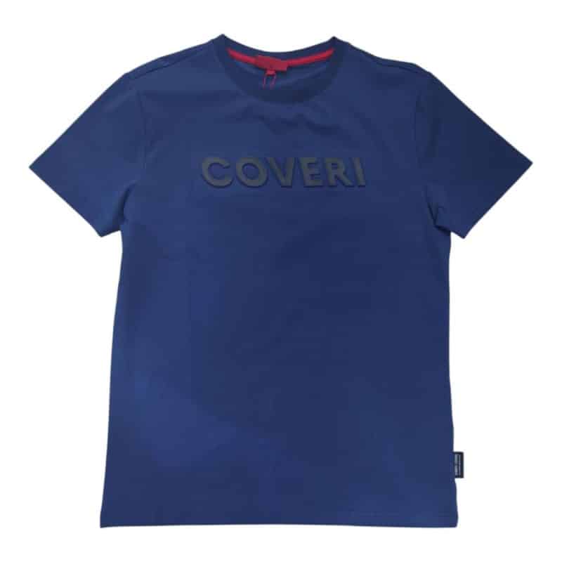 Enrico Coveri T-Shirt with 3D Stand Out Logo in Dark Blue