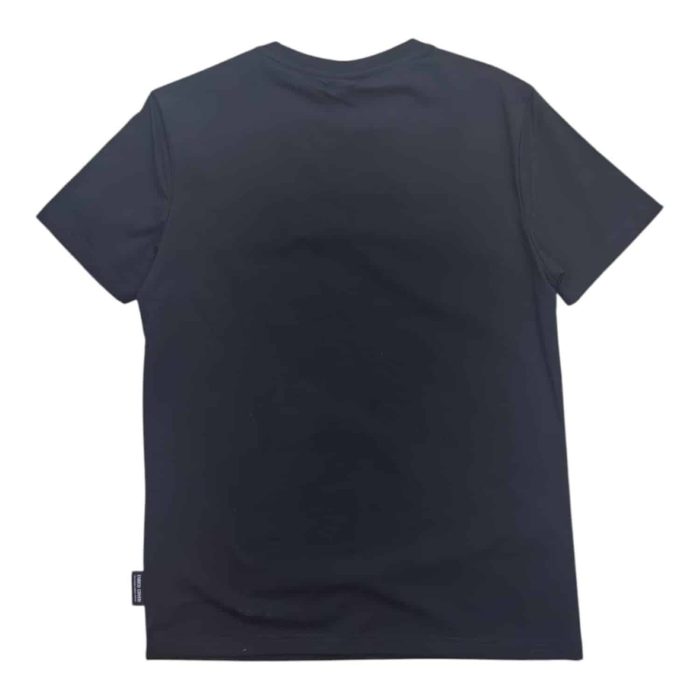 559 118 B | The <strong>Enrico Coveri T-Shirt with 3D Stand Out Logo in Black</strong> blends modern design with timeless appeal, featuring a bold, raised logo that adds depth and texture to the classic black tee. Crafted from high-quality, breathable fabric, this t-shirt offers all-day comfort while maintaining a flattering, slim-fit silhouette. Its versatile black color makes it a perfect choice for any occasion, whether you're dressing it down for a casual look or layering it for a more polished ensemble.