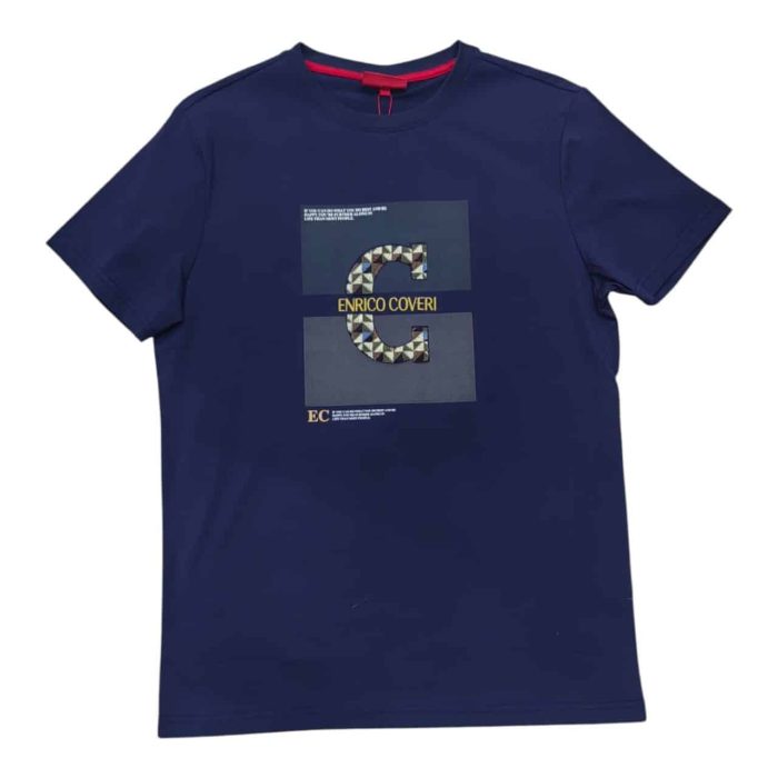 Enrico Coveri Geometric Center Logo Navy