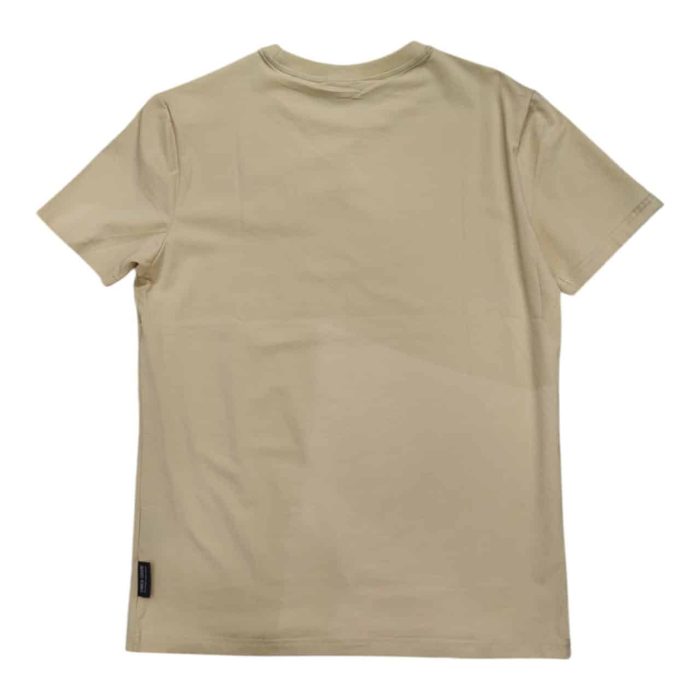 559 140 B rotated | The Enrico Coveri Silicone Logo T-Shirt in Apricot is a vibrant and stylish piece that seamlessly blends modern design with exceptional comfort, crafted from high-quality cotton that feels soft against the skin. Featuring a bold silicone logo prominently displayed on the chest, this T-shirt adds a contemporary flair and a unique texture to its fresh apricot hue, making it a standout choice for both casual outings and more polished occasions. With its flattering slim fit and classic crew neckline, this T-shirt offers versatility and sophistication, embodying Enrico Coveri’s commitment to luxurious Italian craftsmanship and contemporary fashion.