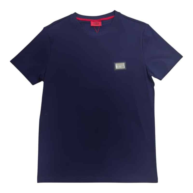 Enrico Coveri Mini Metal Logo T-Shirt Navy