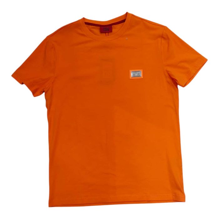 Enrico Coveri T-shirt Mini Metal Logo Orange