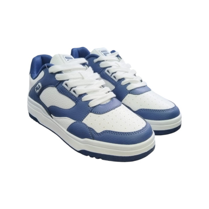 749 28B | The Fila Lucas in White and Royal is a cool and versatile mens' shoe that combines classic design with modern comfort. Its neutral tones effortlessly complement any casual or sporty outfit, while the cushioned sole ensures all-day support and ease with every step.