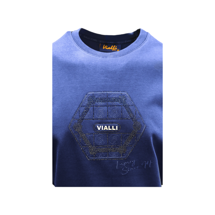 938 55A | The Vialli T-Shirt Identif in Navy combines sleek design with premium comfort, making it a versatile piece for any wardrobe. Crafted from soft, durable fabric, this shirt ensures a flattering fit and pairs effortlessly with any outfit for a stylish, modern look.