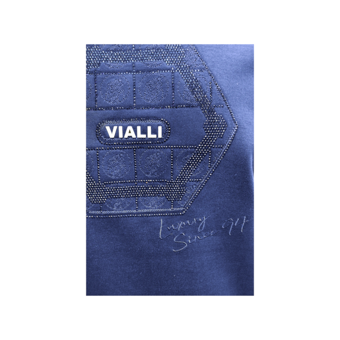 938 55B | The Vialli T-Shirt Identif in Navy combines sleek design with premium comfort, making it a versatile piece for any wardrobe. Crafted from soft, durable fabric, this shirt ensures a flattering fit and pairs effortlessly with any outfit for a stylish, modern look.