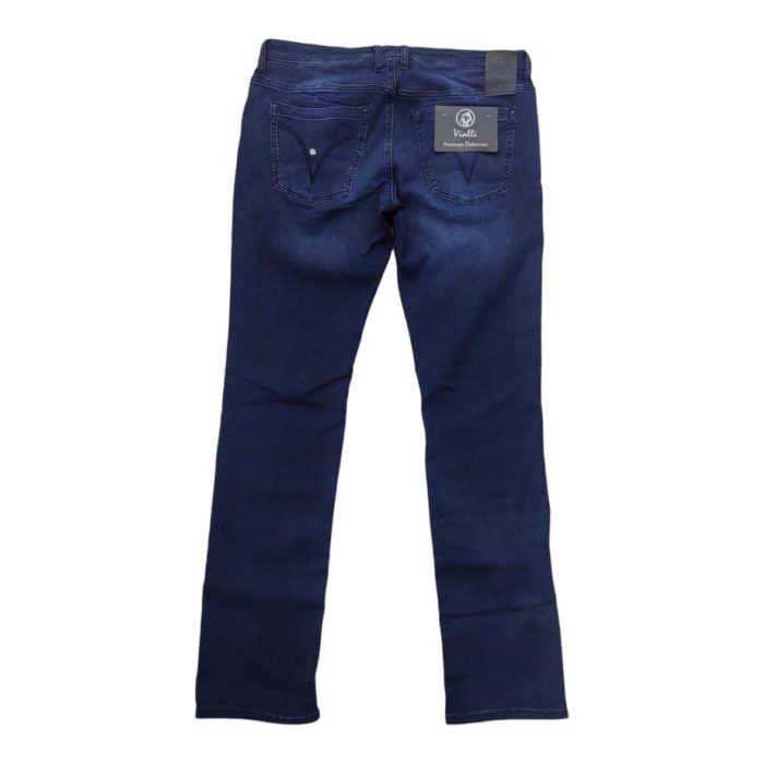 939 15 B | The Vialli Jeans Bavenci Sottle Slim Denim seamlessly combines modern aesthetics with exceptional comfort, featuring a tailored slim fit that flatters your silhouette while allowing for effortless movement throughout your day. Crafted from high-quality, stretchy fabric, these jeans boast a rich indigo wash adorned with subtle fading and whiskering details, making them a versatile choice for both casual outings and semi-formal events. With reinforced seams and thoughtfully designed pockets, the Bavenci Sottle Slim Denim offers durability and functionality without compromising on style, ensuring you always look polished and put-together.