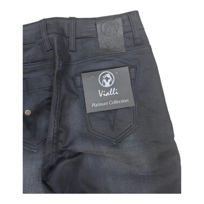 939 3 C | The Vialli Jeans Charizma Ultra Fit in Deep Blue offer a sleek, tailored fit that enhances your silhouette while providing lasting comfort with its stretchable fabric. Designed with reinforced stitching and a tapered cut, these jeans ensure durability and style for any occasion. The rich deep blue color adds a sophisticated touch, easily pairing with casual and formal pieces alike for versatile styling options.