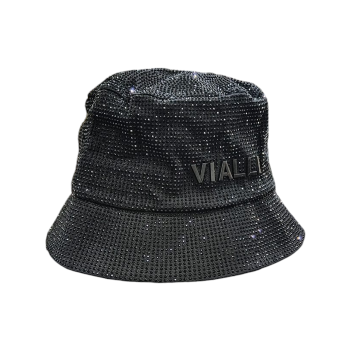 943 10A | The Vialli Floppy Ferrasti in Black combines timeless style with functional comfort. Made from cotton blend this versatile bucket hat is soft, breathable, and perfect for all-day wear, offering excellent sun protection while maintaining a sleek, minimalist look for any casual outfit.