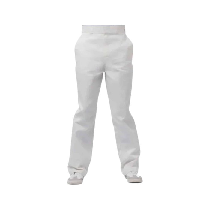 Dickies Bone T A | The Dickies 847 Trouser in Bone combines a durable cotton-polyester blend with a classic straight-leg fit, providing comfort and style suited for both professional and casual settings. Its versatile bone color is a soft neutral that pairs effortlessly with a range of tops, from formal button-down shirts to casual tees, allowing you to transition seamlessly between different occasions. With practical features like multiple pockets and wrinkle-resistant fabric, these trousers maintain a fresh, polished look throughout the day while offering reliable functionality and ease of movement.