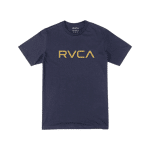 RVCA Tee Shirt Big Logo S/S Navy/Gold