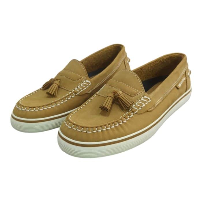 160 1 B 1 | The Superga 2006-NBKM Tassel in Brown combines timeless loafer style with modern comfort, featuring a sleek, slip-on design crafted from rich brown suede. This refined loafer is accented with a classic tassel detail, adding a touch of sophistication that complements both casual and semi-formal outfits. With a cushioned insole and durable rubber outsole for reliable traction, this shoe provides all-day comfort and effortless elegance for any occasion.