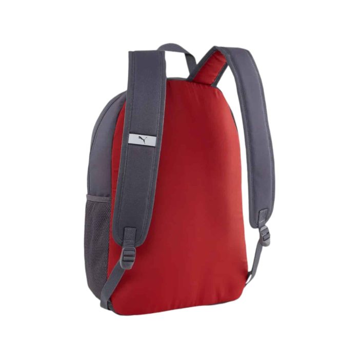 171 58 B | The Puma Backpack Phase Colourblock Grey/Red offers a sleek, stylish design with a bold grey and red color combination, making it the perfect accessory for those seeking both functionality and fashion. It features a spacious main compartment, a padded laptop sleeve for added protection, and a convenient front zip pocket for easy access to smaller items, ensuring your belongings stay organized and secure throughout the day. With adjustable shoulder straps and a padded back panel for enhanced comfort, this durable backpack is designed to provide support and ease, whether you're commuting, studying, or working out.