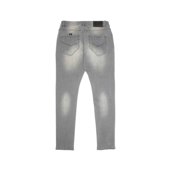 204 15 B | The Cutty Jeans in Griffen Grey offer a sleek, modern look with a slim-fit design that provides a flattering silhouette while ensuring comfort throughout the day, thanks to their premium cotton blend with just the right amount of stretch. The rich grey color gives these jeans a sophisticated edge, making them versatile enough to pair with everything from casual t-shirts to dressier button-down shirts, perfect for a variety of occasions. With durable construction, attention to detail in the stitching, and a classic five-pocket design, these jeans combine style, practicality, and long-lasting quality, making them a must-have addition to any wardrobe.