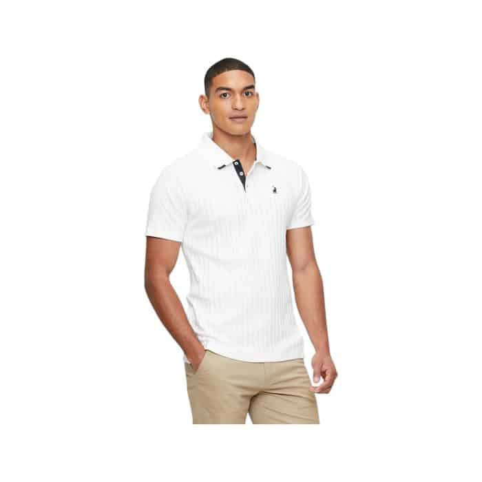 Polo Golfer Textured Off White