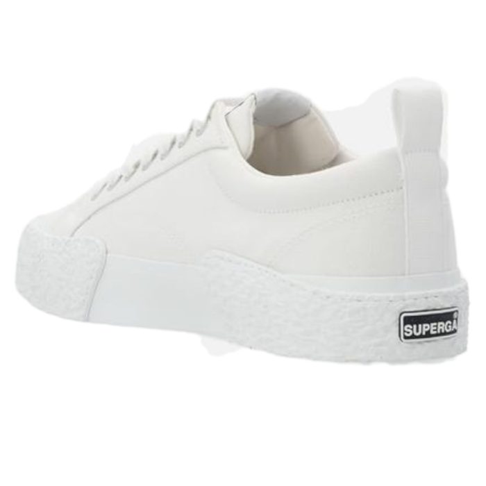 556 31 C | The Superga 2660 Stripe Big Bumps in White combines classic sneaker style with a bold, modern twist, featuring a distinctive chunky, ridged sole for added height and standout appeal. Crafted from durable white canvas, these sneakers offer breathability and versatility, easily pairing with casual and semi-casual outfits. With a cushioned footbed, sturdy rubber sole, and secure lace-up design, the 2660 Stripe Big Bumps delivers both all-day comfort and eye-catching style for any occasion.