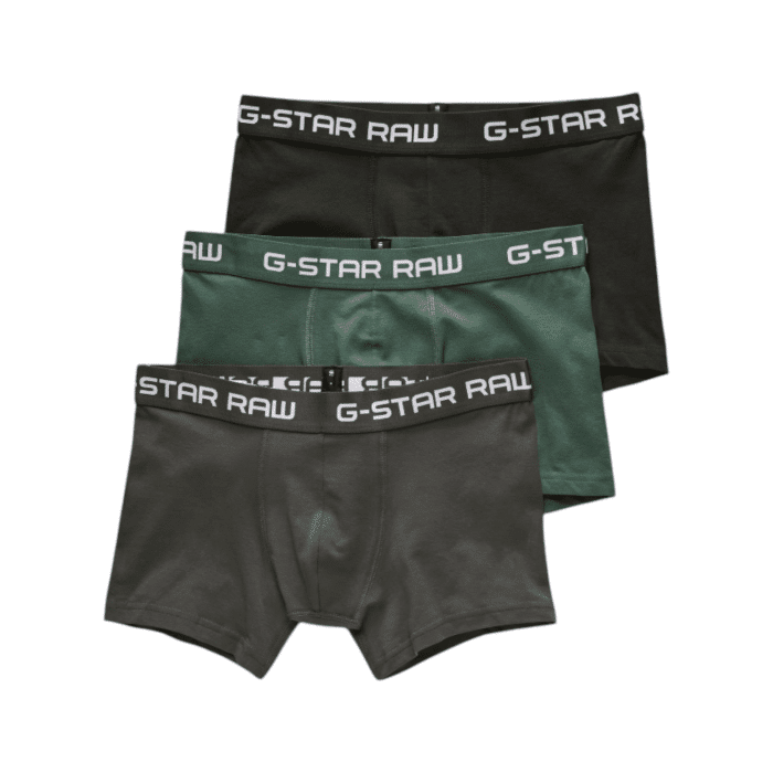 G Star Classic Trunks 3-Pk Multi Green