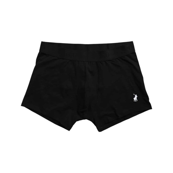 642 5 B | The Polo Boxer Basic Knit Print 3-Pack in Plain Black combines comfort, durability, and timeless style for your everyday essentials. Each pair is crafted from soft, breathable cotton knit with a relaxed fit, featuring an elastic waistband that ensures a secure, comfortable fit throughout the day. With a sleek plain black design and the classic Polo logo on the waistband, these boxers offer understated sophistication that’s versatile enough for any outfit or occasion.