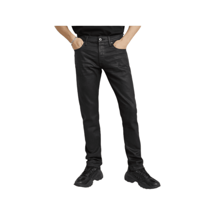 808 29A | The G Star Jeans 3301 Slim Fit in Dark Aged Wax Black Colour offers a classic denim look with a modern slim fit, perfect for any occasion. Its high-quality fabric and expert craftsmanship ensure durability and comfort, making these jeans a versatile and stylish addition to your wardrobe.