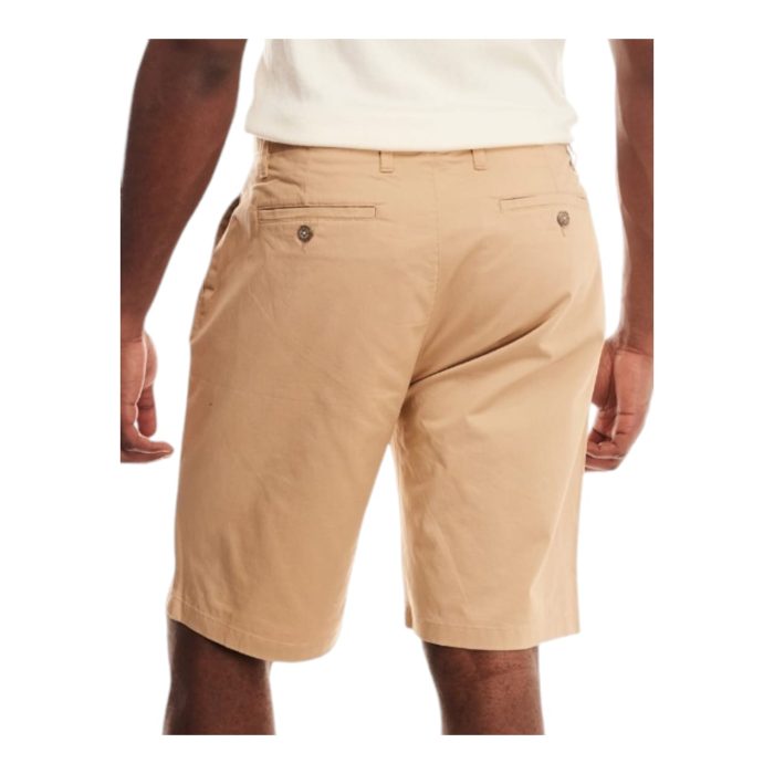 918 12 B | The Polo Shorts Chino Khaki offer a perfect blend of comfort and classic style, crafted from premium cotton-blend fabric for a soft, breathable feel ideal for warm weather. Featuring a tailored, mid-rise fit with a button closure and spacious, secure pockets, these shorts provide practicality and a polished look that adapts effortlessly to any casual or semi-formal setting. The versatile khaki color complements a variety of tops and footwear, making these shorts a must-have staple for a refined, laid-back style.