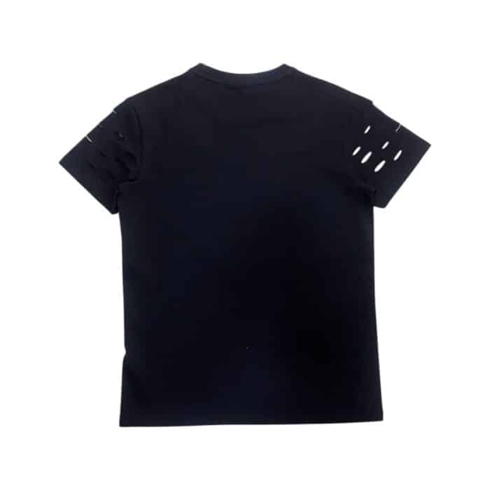 938 23A | The Vialli T-Shirt Edition Black blends timeless style with modern craftsmanship, offering a sleek slim-fit design that enhances your look without compromising comfort. Made from premium cotton, it delivers a soft, breathable feel and resists fading or shrinking, ensuring long-lasting quality even after repeated washes. Its versatile black color and classic crew neckline make it an effortless choice for both casual and semi-formal occasions, adapting seamlessly to any outfit or setting.