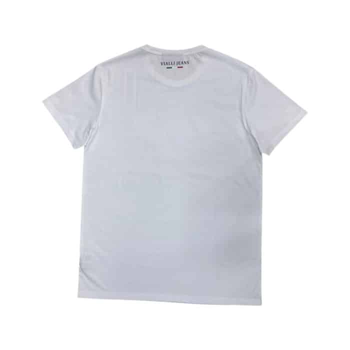 938 26B | The Vialli T-Shirt Expall White combines minimalist design with premium craftsmanship, offering a sleek and modern fit that elevates any outfit. Made from high-quality cotton, it provides a soft, breathable feel that ensures all-day comfort while maintaining durability and resistance to fading. Its versatile white hue and tailored silhouette make it perfect for layering or wearing on its own, seamlessly transitioning from casual outings to more polished, semi-formal looks.